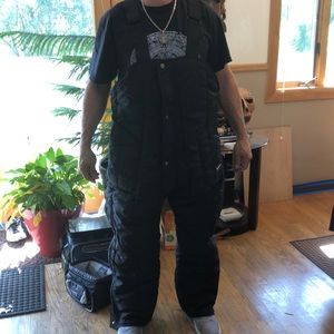 Black RefrigiWear bib overalls